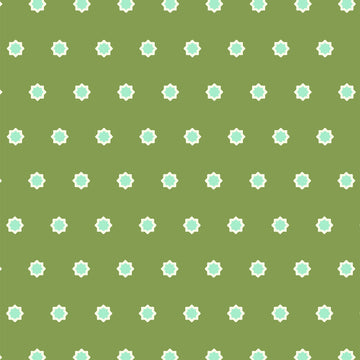 Hello Jane Flower Dot Green