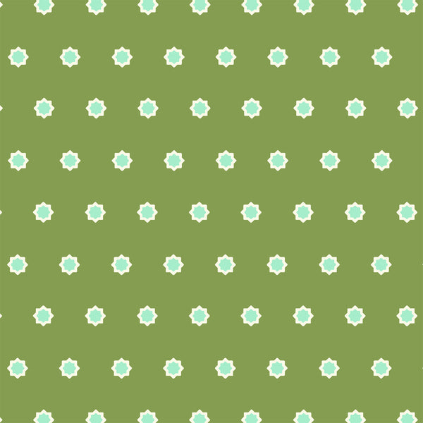Hello Jane Flower Dot Green