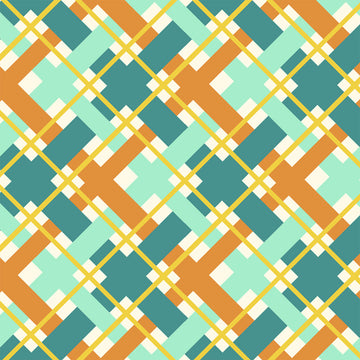 Hello Jane Plaid in Orange