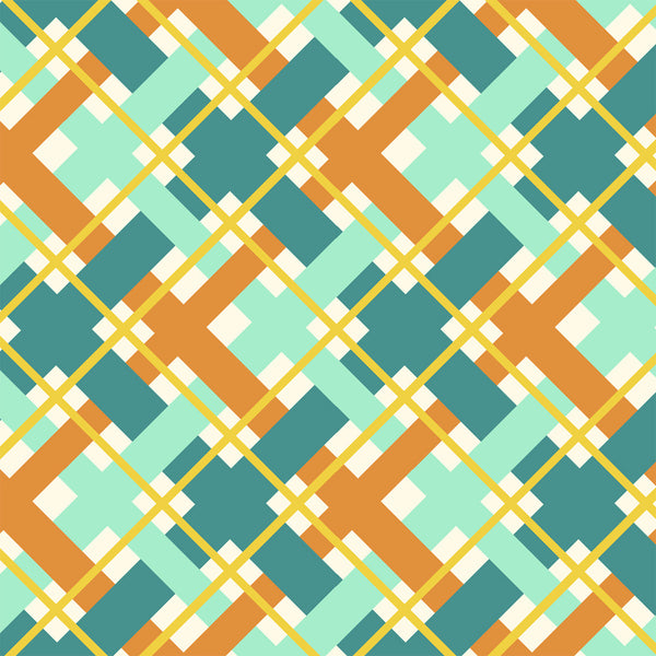 Hello Jane Plaid in Orange