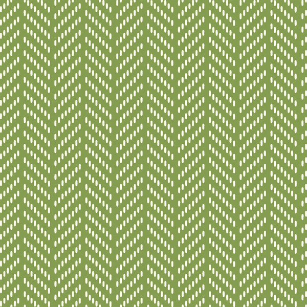 Hello Jane Herringbone Green