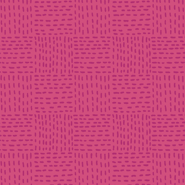 Caturday Tile Stitch in Red Violet