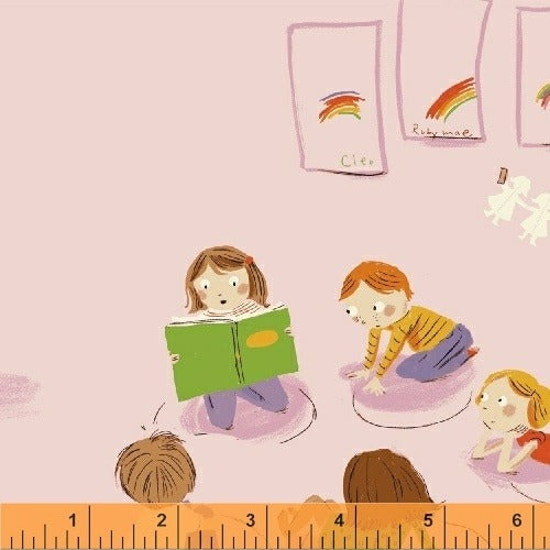 Kindergarten Pink by Windham, quilting cotton