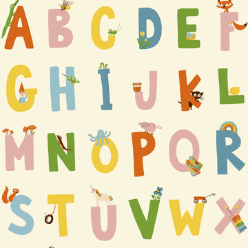 Kinder Alphabet White