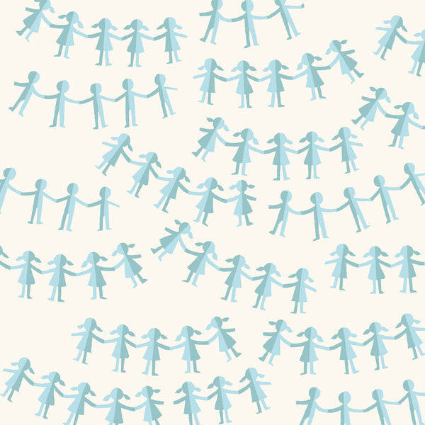 Kinder Paper Dolls Blue