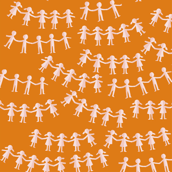 Kinder Paper Dolls Orange