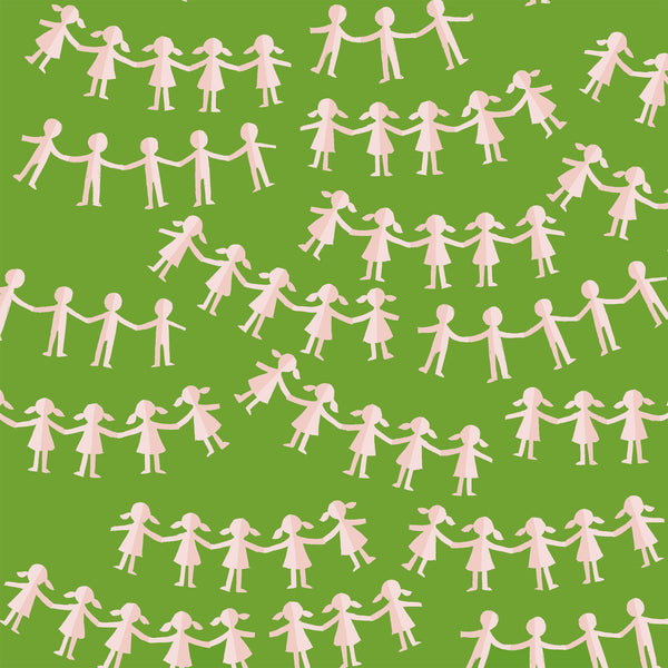 Kinder Paper Dolls Green