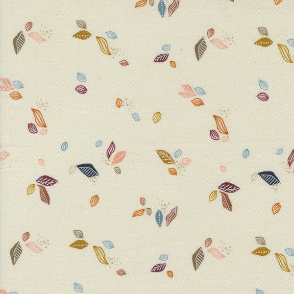 Folk Lore Leaf Twirl in Eggshell by Fancy that Design House 45607-11