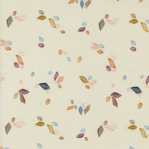 Folk Lore Leaf Twirl in Eggshell by Fancy that Design House 45607-11