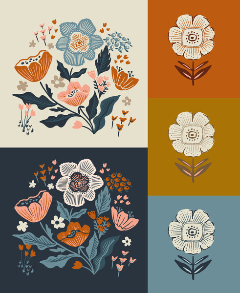 Folk Lore Panel in Multi by Fancy that Design House 45609-11