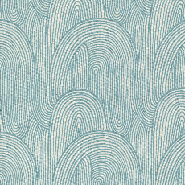 Things Above Wavy Whirl in Teal by Fancy That Design House for Moda Fabrics 45614-25
