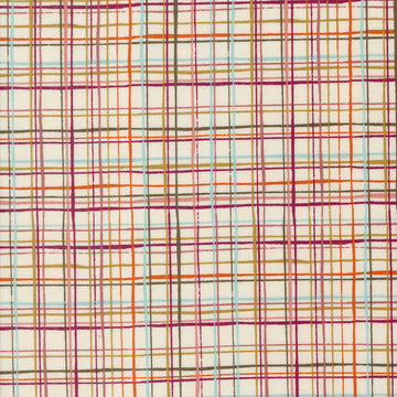 Things Above Lattice Lines in Eggshell by Fancy That Design House for Moda Fabrics 45615-11