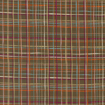 Things Above Lattice Lines in Cocoa by Fancy That Design House for Moda Fabrics 45615-13
