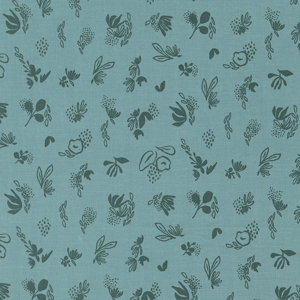 Things Above Floral Sprinkles in Teal by Fancy That Design House for Moda Fabrics 45616-25