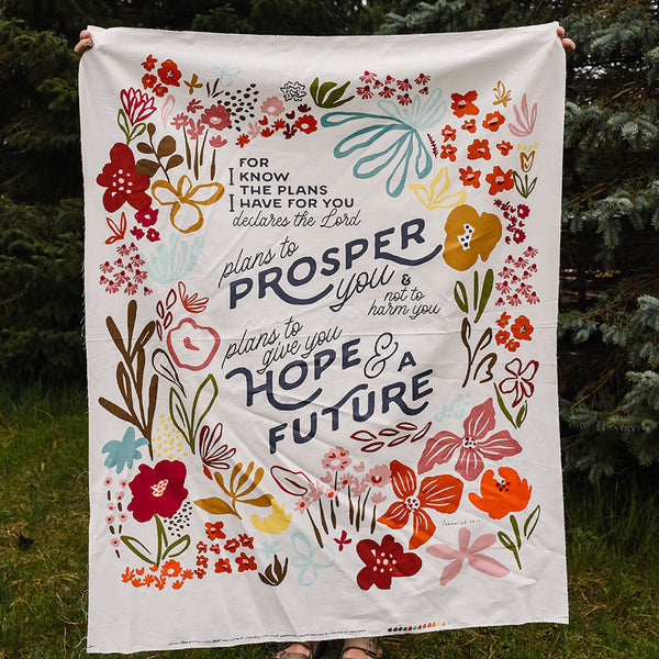 Things Above Hope & Future Panel 36" x 44" in Eggshell by Fancy That Design House 45618-11, panel held up to show its size
