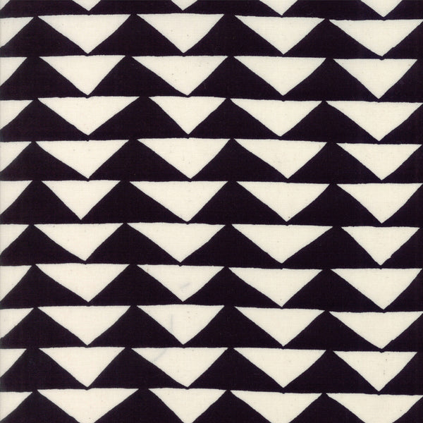 Thicket Triangles in Black and Natural by Gingiber for Moda Fabrics 48201-12