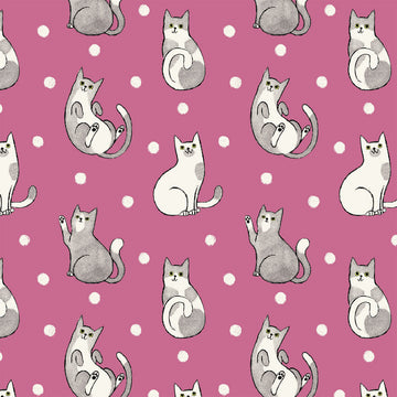 Catnip Happy Cats Fuchsia