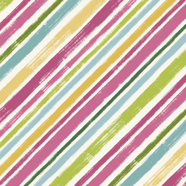 Catnip Diagonal Stripe Fuchsia