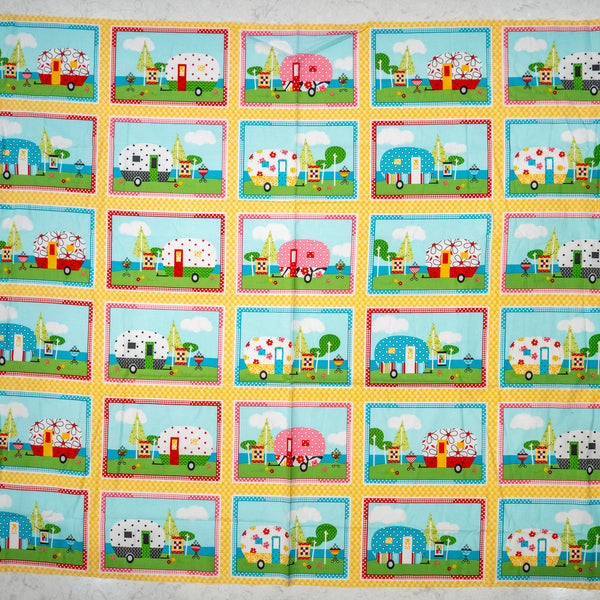 Quilt Camp 35 inch Panel by Barbara Jones