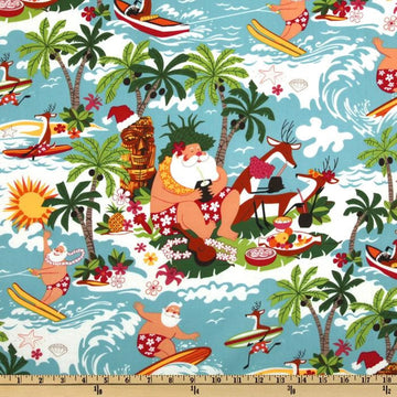 Surfin Santa by Alexander Henry Fabrics