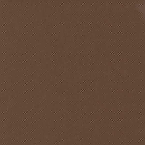 Earth Brown Bella Solid by Moda Fabrics, solid brown quilting cotton fabric swatch