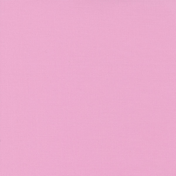 Amelia Pink Bella Solid by Moda, solid pink quilting cotton fabric swatch