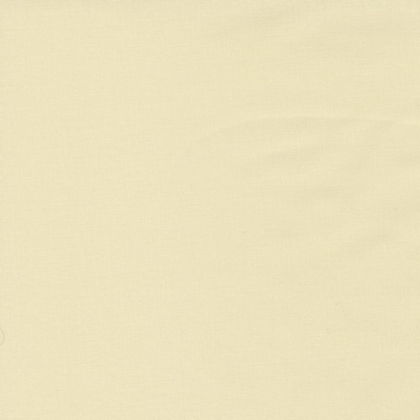 Fig Tree Cream Bella Solid by Moda Fabrics, solid cream quilting cotton fabric swatch
