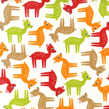 Woodland Pals Deer in Bermuda by Robert Kaufman Fabrics
