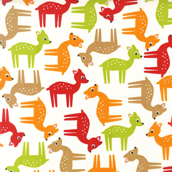 Woodland Pals Deer in Bermuda by Robert Kaufman Fabrics