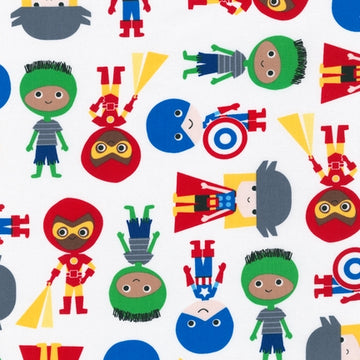 Super Kids Super Heroes in Primary by Robert Kaufman Fabrics