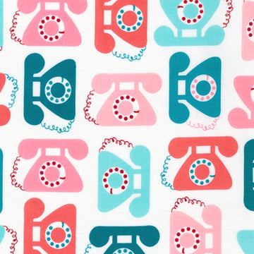 This and That Telephones in Sweet by Ann Kelle for Robert Kaufman Fabrics