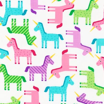 Wonder Unicorns in Sweet by Ann Kelle for Robert Kaufman