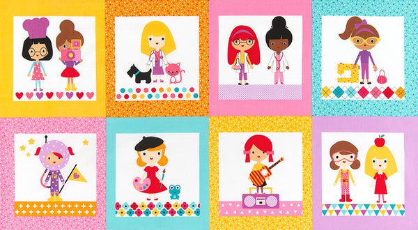 Girl Friends Panel in Bright full panel AAK-15435-195Bright