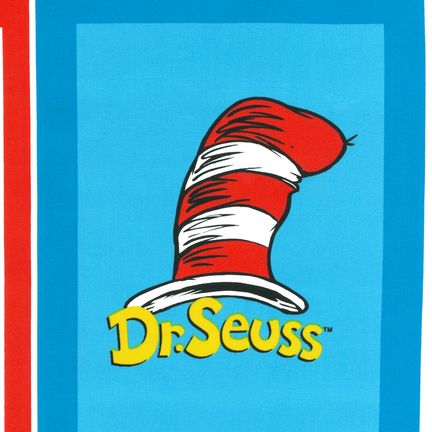 The Cat in the Hat Panel by Robert Kaufman Fabrics