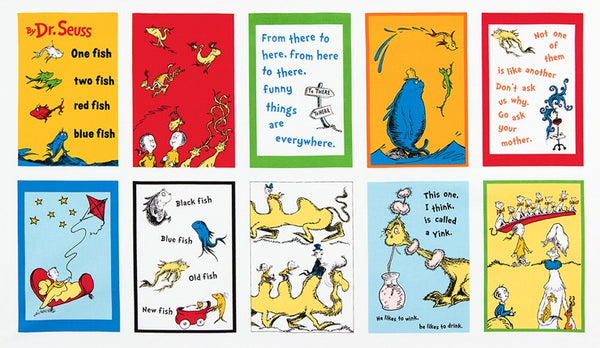 One Fish Two Fish Panel by Robert Kaufman Fabrics