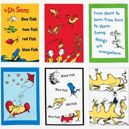 One Fish Two Fish Panel by Robert Kaufman Fabrics