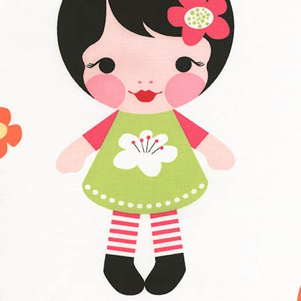 Whatever the Weather 23 inch Doll Panel in Rainbow by Lisa Tilse for Robert Kaufman Fabrics ALL-15444-263-RAINBOW