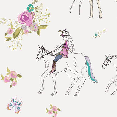 Anna Elise Encolureful and Pretty in Moonflower Lady by Art Gallery Fabrics