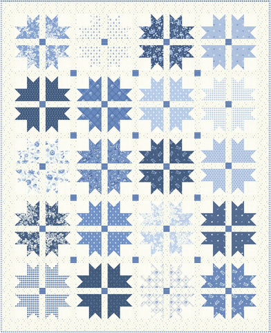 Blueberries & Cream quilt pattern by Bunny Hill Designs