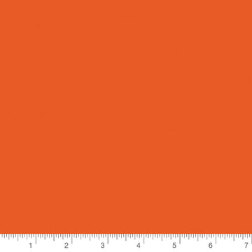Riley Orange Confetti Cotton Solid by Riley Blake, solid quilting cotton with a ruler for scale