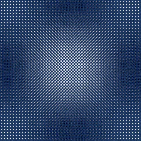 Tulip Cottage Stitches  in Navy by Melissa Mortenson C14267-NAVY