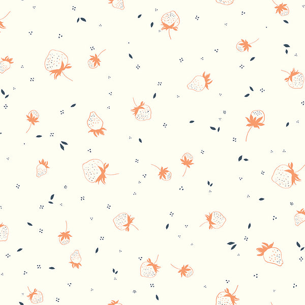 Bloomberry Berry Sprouts in Cream by Minki Kim C14603-CREAM