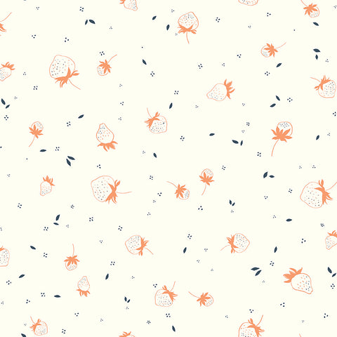 Bloomberry Berry Sprouts in Cream by Minki Kim C14603-CREAM