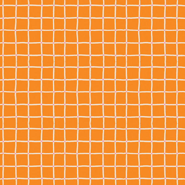100 Aker Woods Picnic Plaid in Orange by Jill Howarth