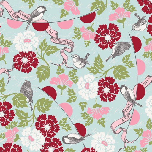 Remember Main in Blue by Carina Gardner for Riley Blake Designs C3210-BLUE