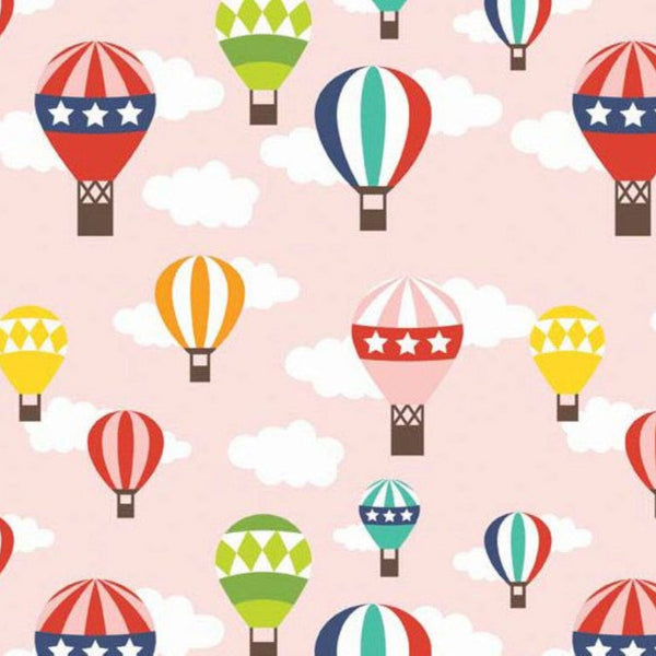 Lazy Day Balloon Ride in Pink by Riley Blake Designs