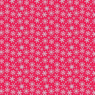Santa Express Snowflakes on Red by Doodlebug Designs C4725-RED