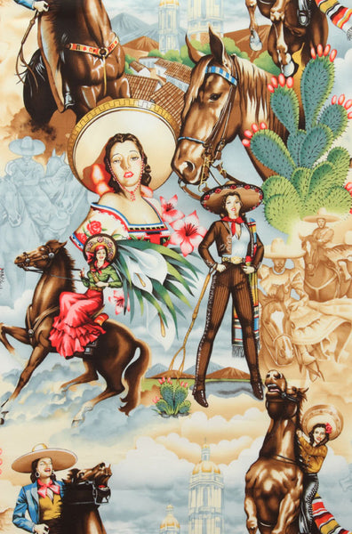 Charras Cowgirls in bright from Folklorico Collection