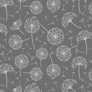 Dandelions on Grey by Dear Stella