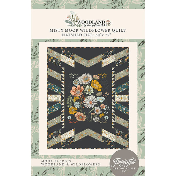 Misty Moor Wildflower Quilt Patten quilt pattern by Fancy That Design House